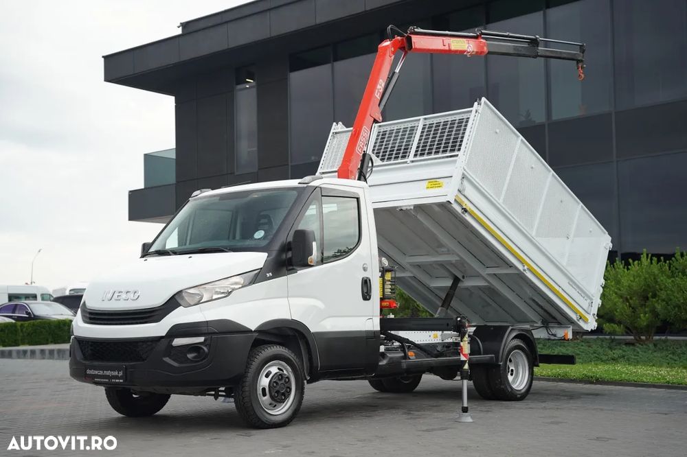 Renault MAXITY 140 DXI / BASCULATOR / + HDS FASSI F22A / CAPACITATE DE RIDICARE 995 KG / ATRACȚIE 5,5 M / IMPORTAT - 2