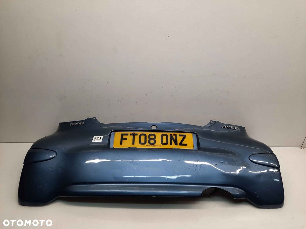 } ZDERZAK TYŁ TYLNY TOYOTA AYGO 8R3 NIEBIESKI BŁĘKITNY - 1