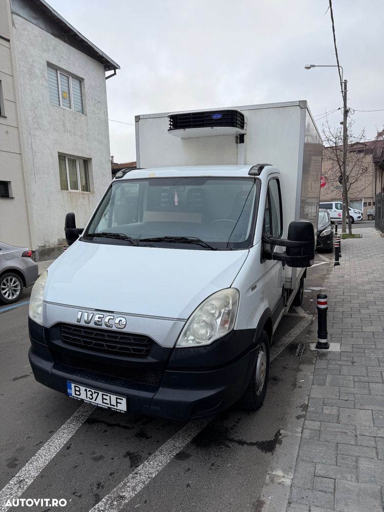 Iveco Daily 35c Frigorific Frig Carrier an 2014 Cub Izoterm 298.000km Istoric Service Facturi Kit Distribuție Ambreiaj Rezivie Frig AC Navi Discuri Placute Baterie Anvelope direcție suspensie Vopsea Ok TVA - 15