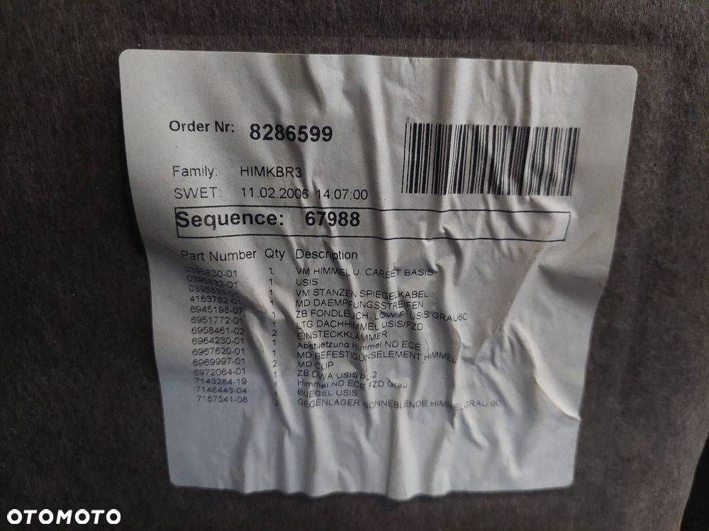 PODSUFITKA BMW E90 7143284 8286599 - 5