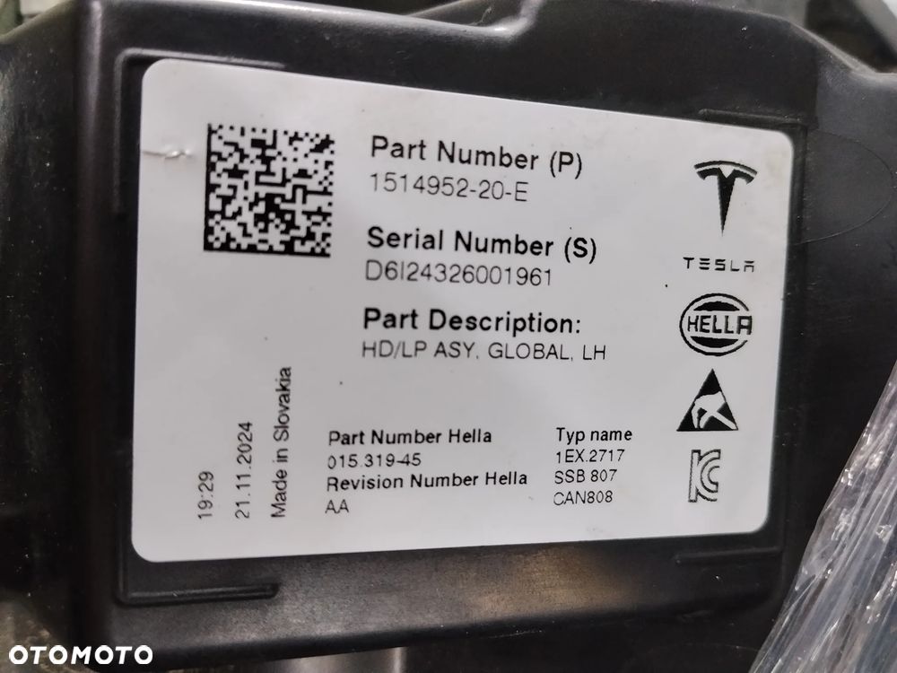 Lampa prawa lewa full LED Tesla 3 y Lift Europa - 4