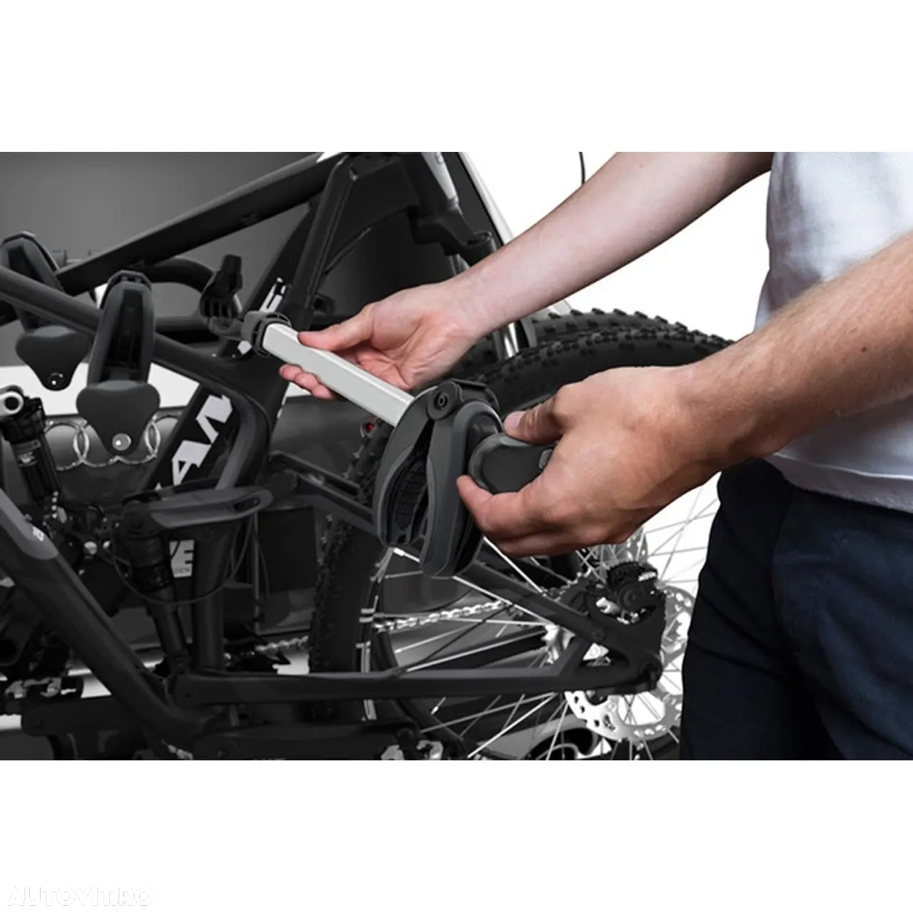 Suport 3 biciclete Thule EasyFold XT 3 cu prindere pe carligul de remorcare,Nou_pret importator,emitem Factura & Garantie - 8