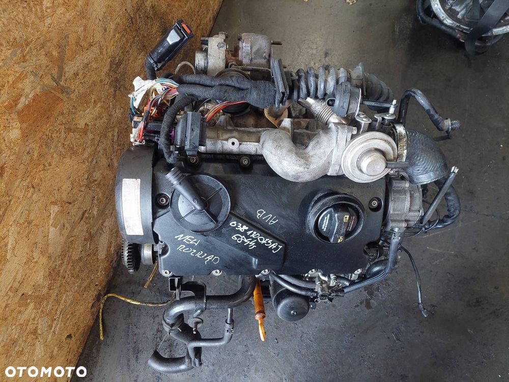 SILNIK DIESEL + POMPA WTRYSKI TURBO PASSAT B5 1.9 TDI AVB 038130073AJ - 8