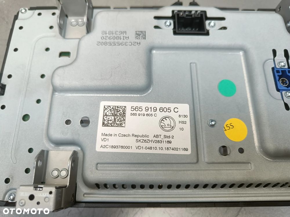Radio Ekran Skoda Kodiaq Czytnik Multimediów Wyświetlacz 5Q0035842C 565919605C - 14