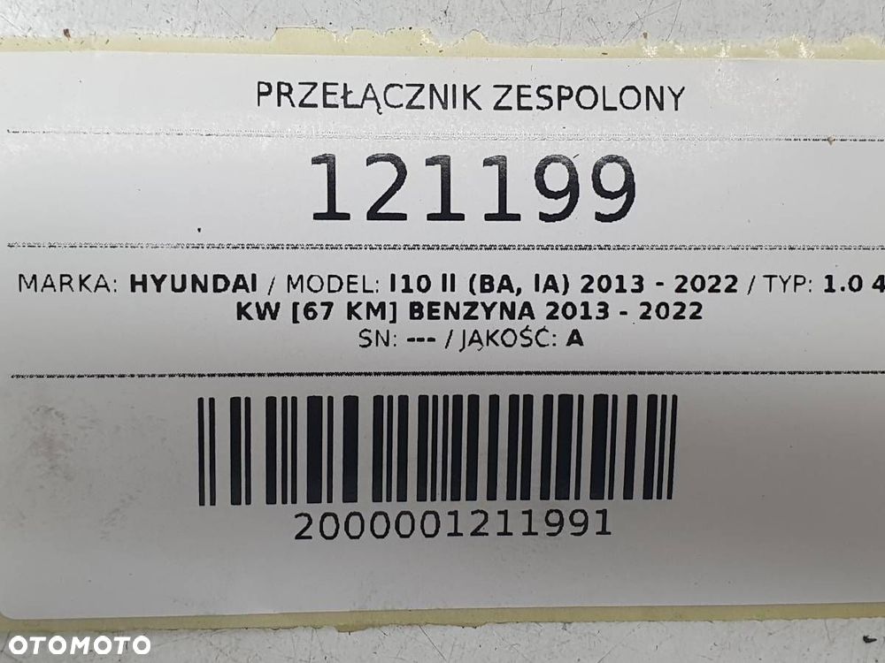 PRZEŁĄCZNIK ZESPOLONY TAŚMA MANETKI HYUNDAI I10 II 299132328 299132302 - 11