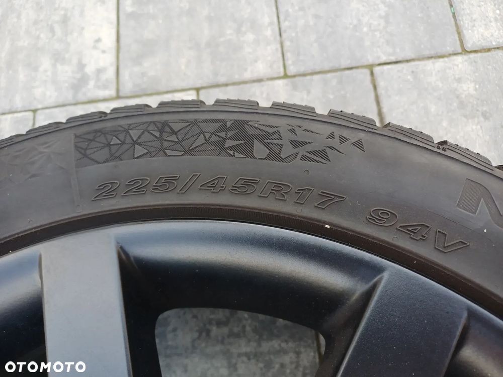 FELGI Z OPONAMI KOŁA ALUMINIOWE VOLVO V50 I R17 5X108 ET49 63,4mm OPONY 225/45 ZIMA 2024r NR15 - 7