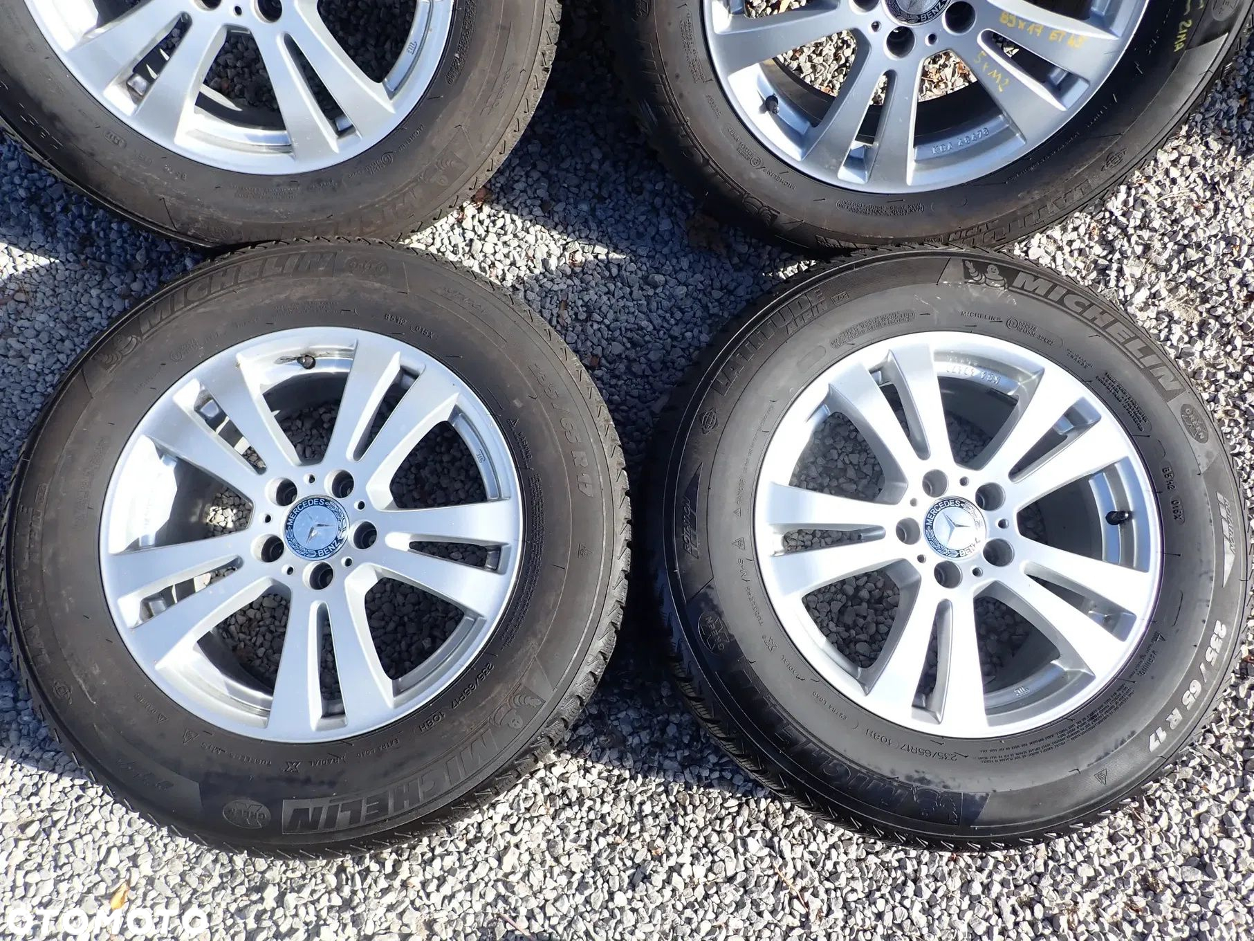KOŁA FELGI ALUMINIOWE MERCEDES 8JX17 ET 45 5X112 KBA48478 Z OPONAMI ZIMA 235/65/17 - 2
