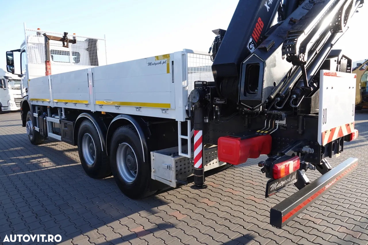 Mercedes-Benz AROCS 2633 / 6x4 / CUTIE - 6,5 M / HDS HIAB 188 b-3 inaltime: 11 M / EURO 6 / RADIO CONTROL / ROTATOR - 13