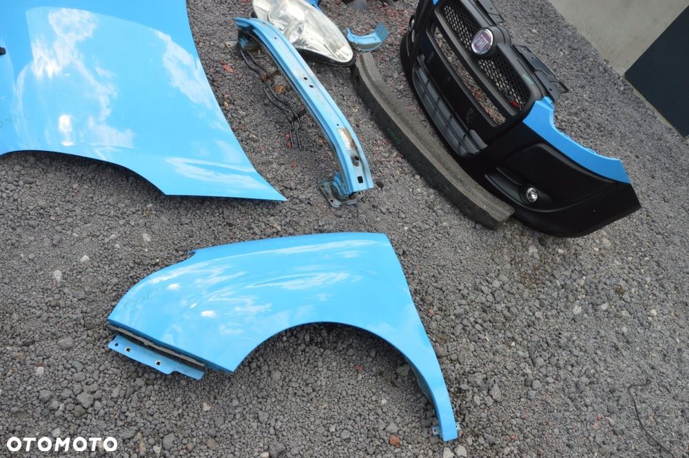 Zderzak maska błotnik lampa komplet przód fiat doblo ii 10r ral 5015 1.6 d - 7