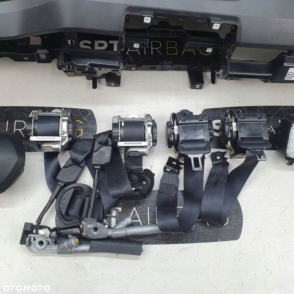 RENAULT KANGOO III DESKA ROZDZIELCZA KONSOLA KOKPIT PULPIT PODUSZKI AIRBAG AIR BAG PASY KIT SET - 6