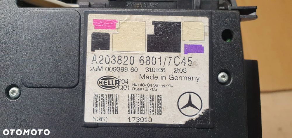 Lampka oświetlenie kabiny podsufitki Mercedes W203 A2038206801 - 5