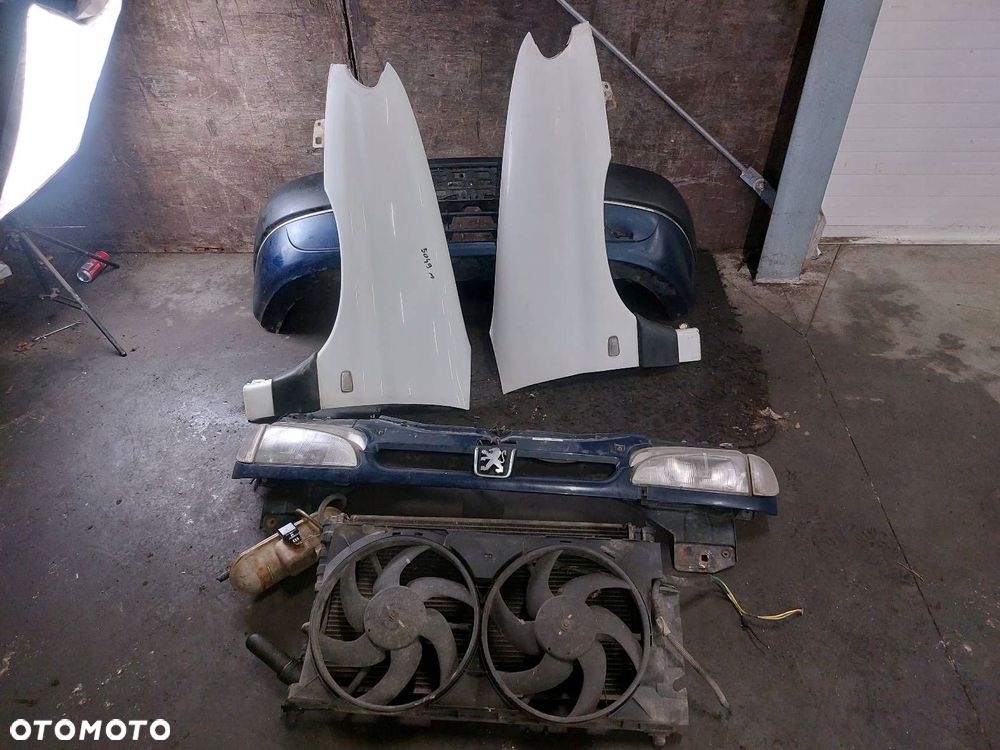 KOMPLETNY PRZÓD ZDERZAK BŁOTNIK CHŁODNICE PEUGEOT BERLINGO I EWPA - 1