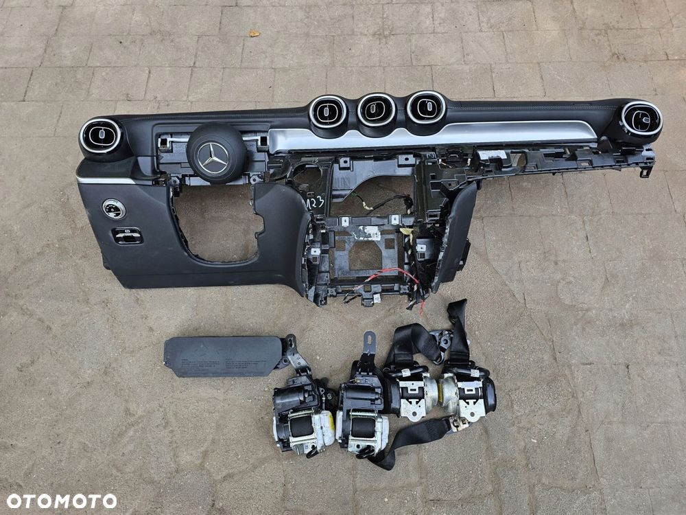 konsola airbag pasy komplet mercedes glc 254 w254 skóra - 1