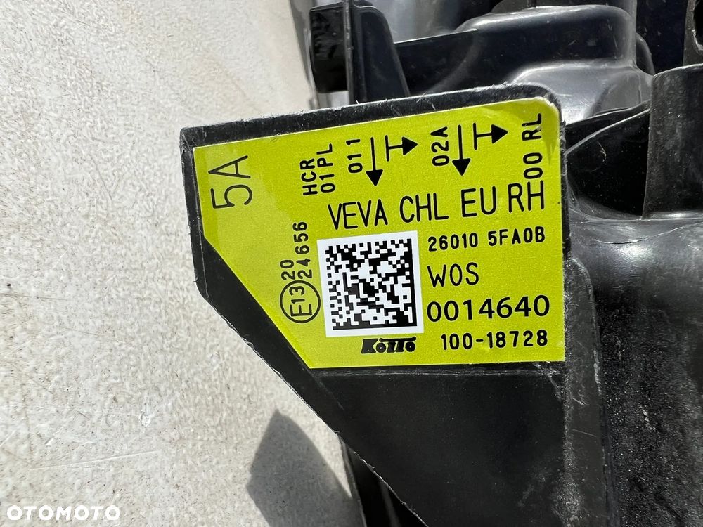 NISSAN MICRA K14 16- LAMPA PRAWA LAMPA PRZÓD ZWYKŁA CZARNA LED - 6