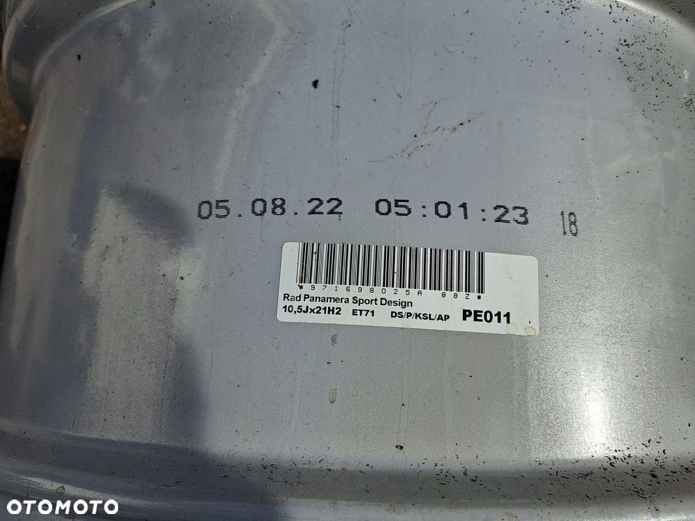 Oryg. Porsche Panamera Rad Sport 10.5j 21 et71 971 971698025a 4600 - 3