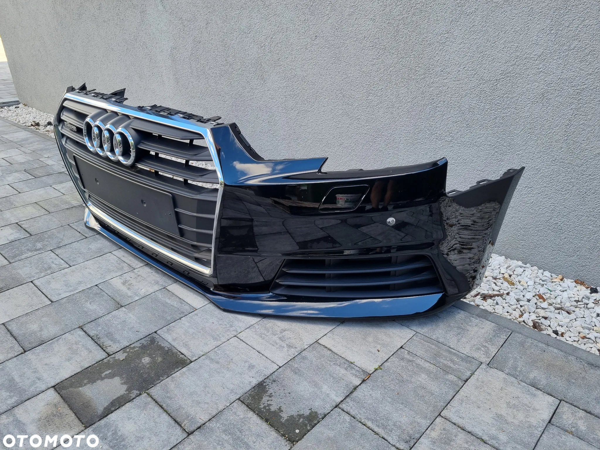 AUDI A4 B9 KOMPLETNY ZDERZAK PRZÓD GRILL SPRYSKIWACZE PDC - 3