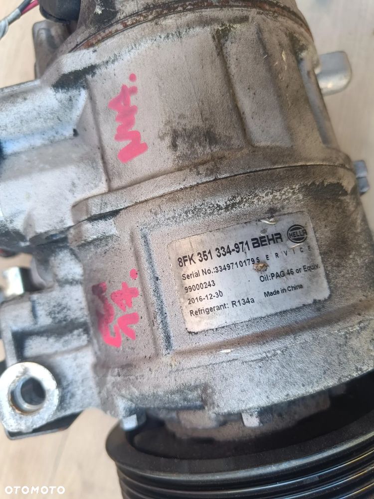 BMW E60 E90 E92 2.0D N47 SPRĘŻARKA KOMPRESOR KLIMATYZACJI 8FK351334971 - 2