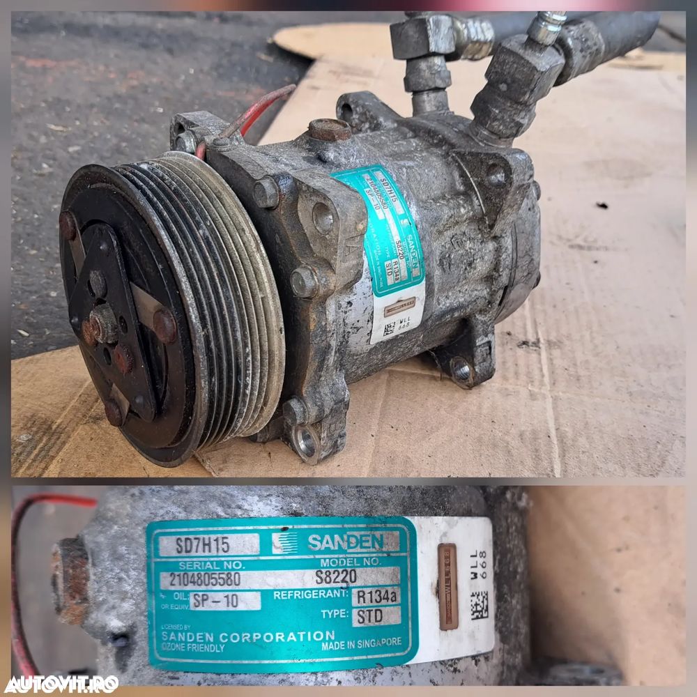 Turbina turbosuflanta galerie evacuare buson ulei cu gat tubulatura admisie conducte motorina ford transit 2,4 tdci euro 3 diesel 2000 - 2006 - 4