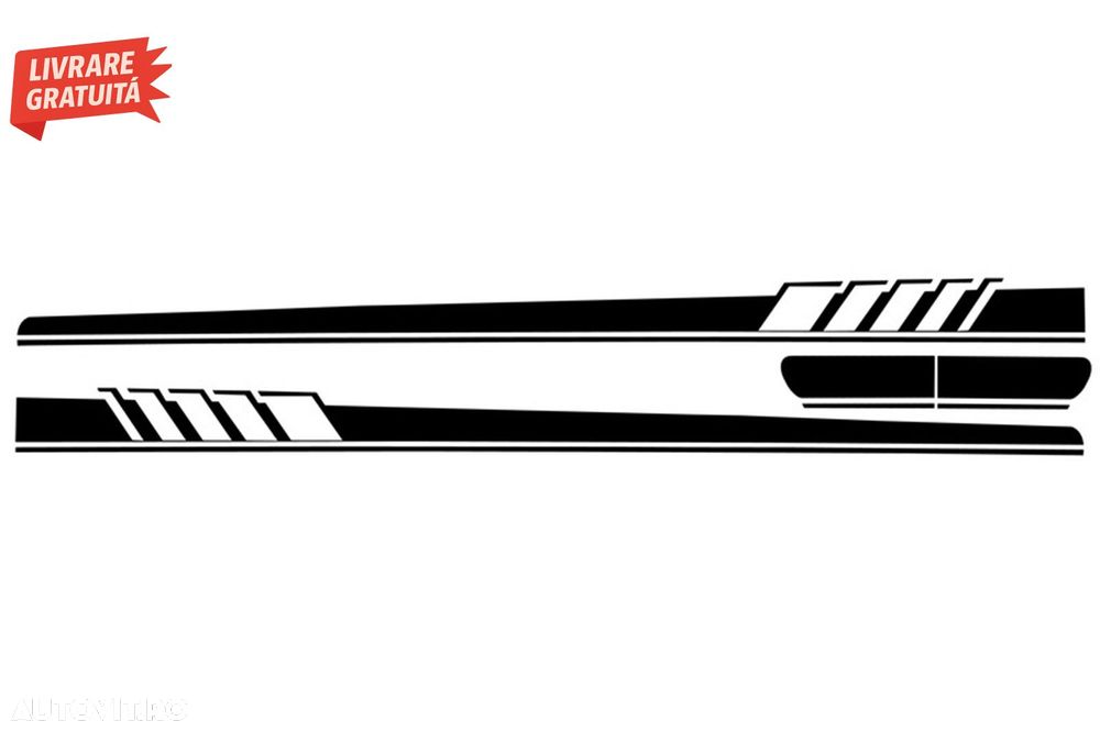 Set Stickere Capota/Plafon/Portbagaj si Laterale Negru Mat Mercedes C205 Coupe A20- livrare gratuita - 6
