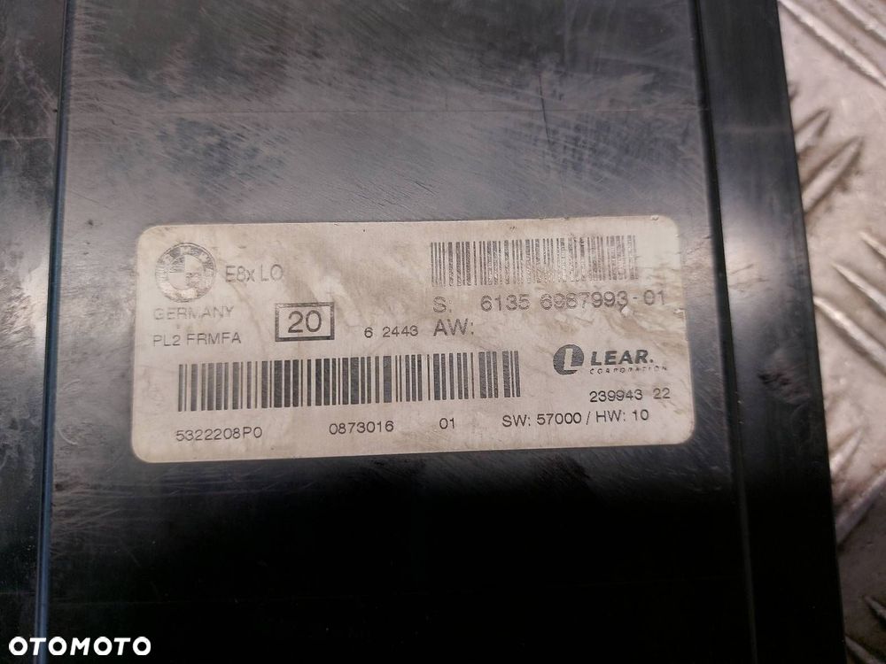 MODUŁ STEROWNIK ŚWIATEŁ BMW E87 118d 6987993 - 6