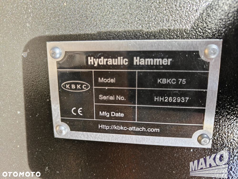 NOWY Młot hydrauliczny Kabonc KBKC 750 430kg do koparki - 6