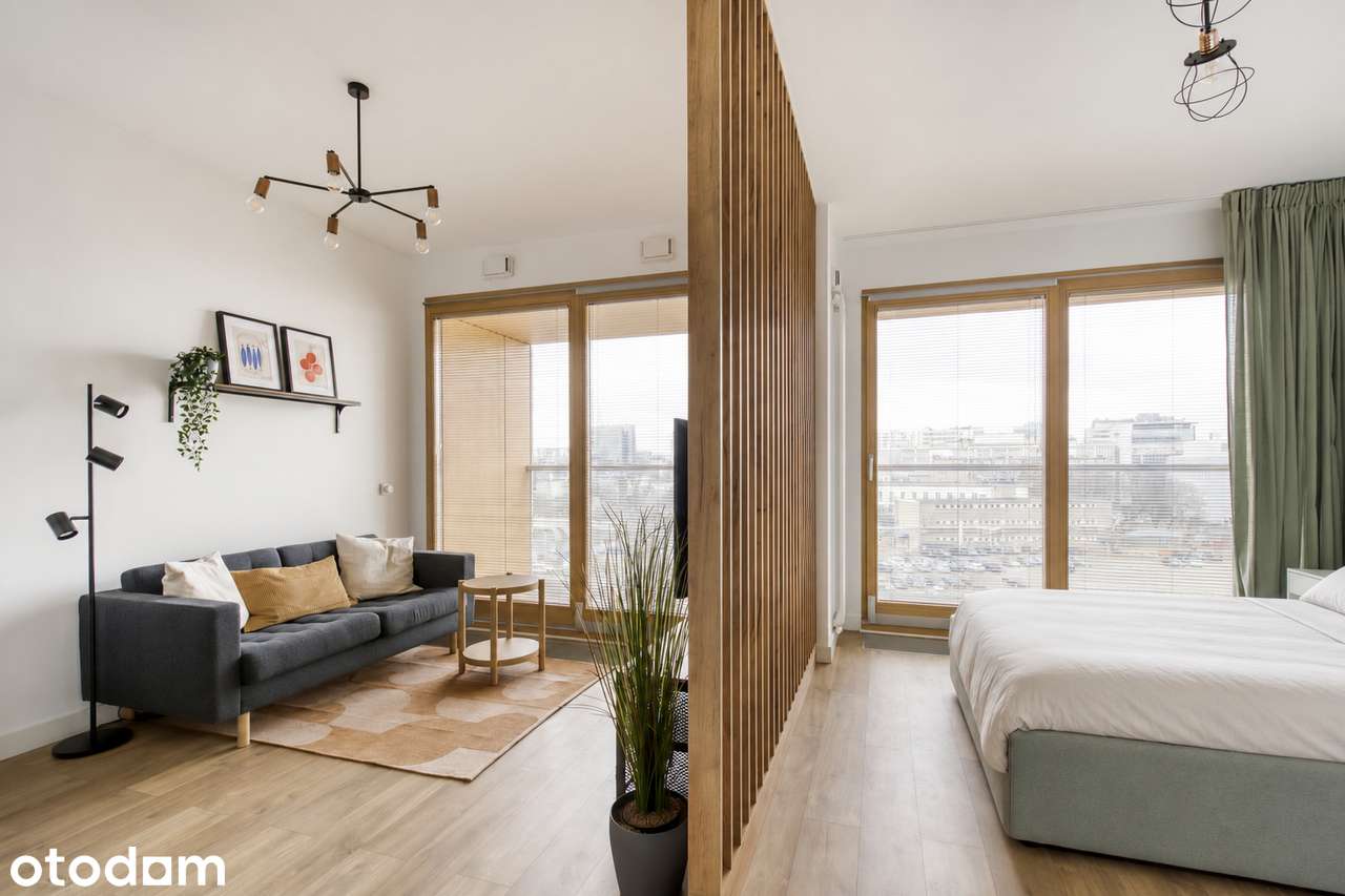 З паркоўкай: Студыя, Wola, 37m², фота 3