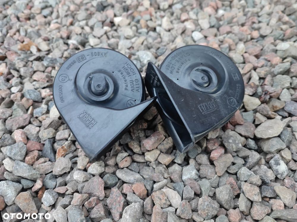 BMW E53 / E84 / E90 / E90LCI / E91 / E91LCI / E92 ORYGINALNE KLAKSONY / SYGNAŁ DZWIĘKOWY O NR. 61 33 7 159 420 / 61 33 7 217 710 OEM W BARDZO DOBRYM STANIE - 1