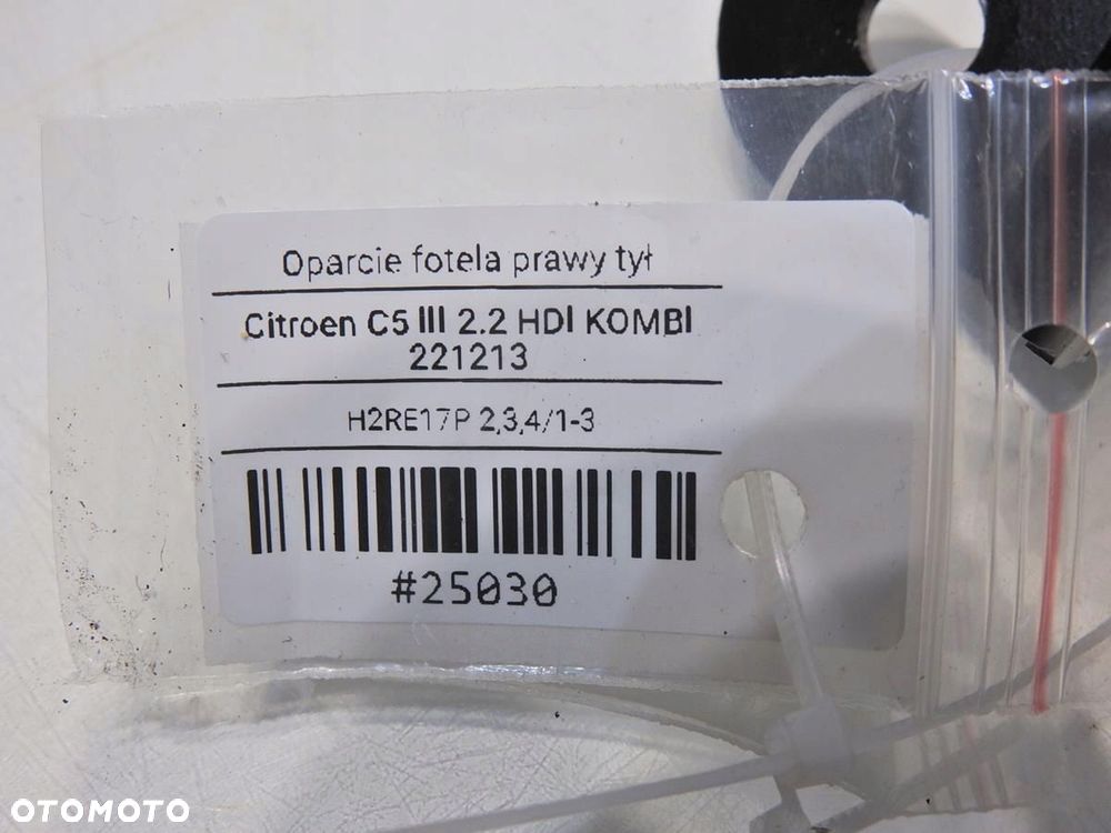 OPARCIE KANAPY PRAWY TYŁ CITROEN C5 III KOMBI - 8