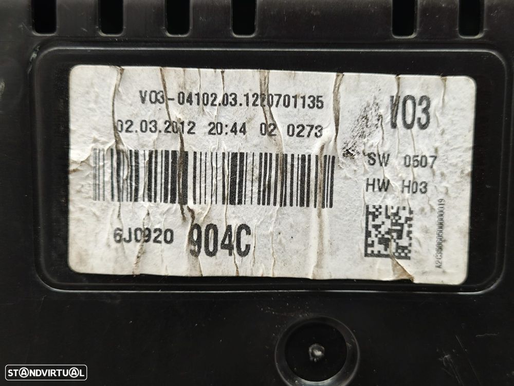 Quadrante Mostrador Painel Instrumentos Seat Ibiza 4 IV 6J Original - 8