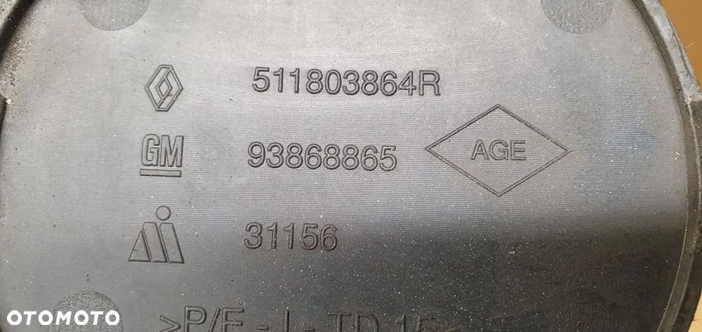 Zaślepka zderzaka przód przednia OPEL Vivaro B TRAFIC III L298 511803864R 93868865 - 5