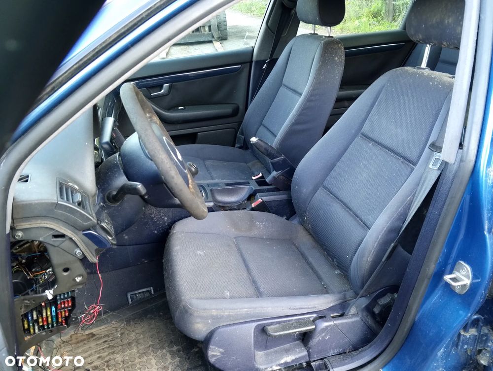Audi A4 B6 (II) QUATTRO (00-06r.) 1.8 TB R4 20V 149KM. Silnik AVJ Skrzynia FPS lakier LZ5W .Cały na części. GWARANCJA !!! Przód Tył Zestaw Komplet Drzwi Klapa Zderzak Błotnik Maska Grill Atrapa Szyba Pas Lampa Lusterko Boczki Fotel Kanapa Kokpit Deska Rozdzielcza Przełącznik Włącznik Sterownik Przewody Wiązka Instalacja Moduł Komputer Czujnik Listwa Pompa Alternator Wtryski Głowica Rozrusznik Kompresor Sprzęgło Dwumas Silnik Skrzynia ABS Klimatyzacji Paliwa Wspomagania Kolektor Turbina Przepustnica Zawór Chłodnica Koło Hak Belka Sanki Zawieszenie Mcpherson Półoś Amortyzator Wydech Tłumik Zacisk Most - 8