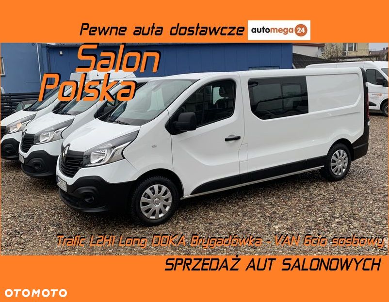 Renault Trafic L2H1 DOKA 6cio osobowy Brygadowy Homologacja cięż. N1 Duża Ładowność 972kg - 1