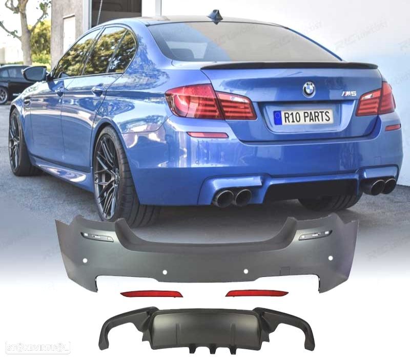 PARA-CHOQUES TRASEIRO BMW F10 10-13 LOOK M PDC - 1
