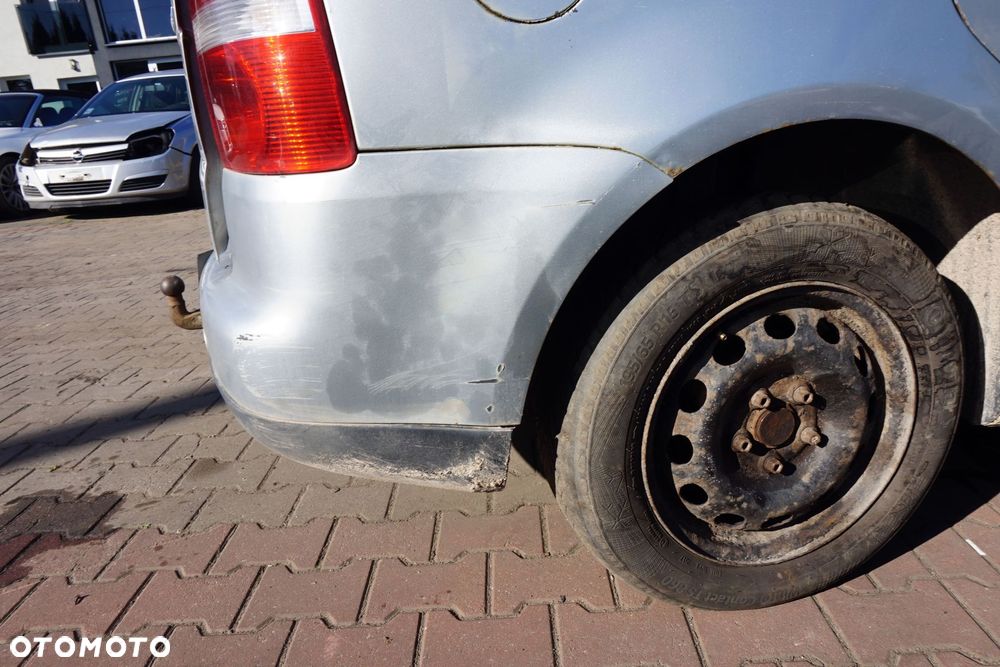 ZDERZAK TYLNY TOURAN I 1T LA7W  SREBRNY VOLKSWAGEN 2003-2006 - 5