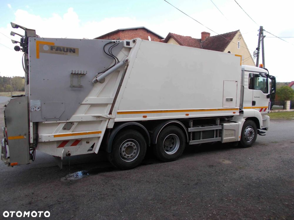 MAN TGS Śmieciarka FAUN Euro 6 Szeroki Niski Wrzutnik - 8