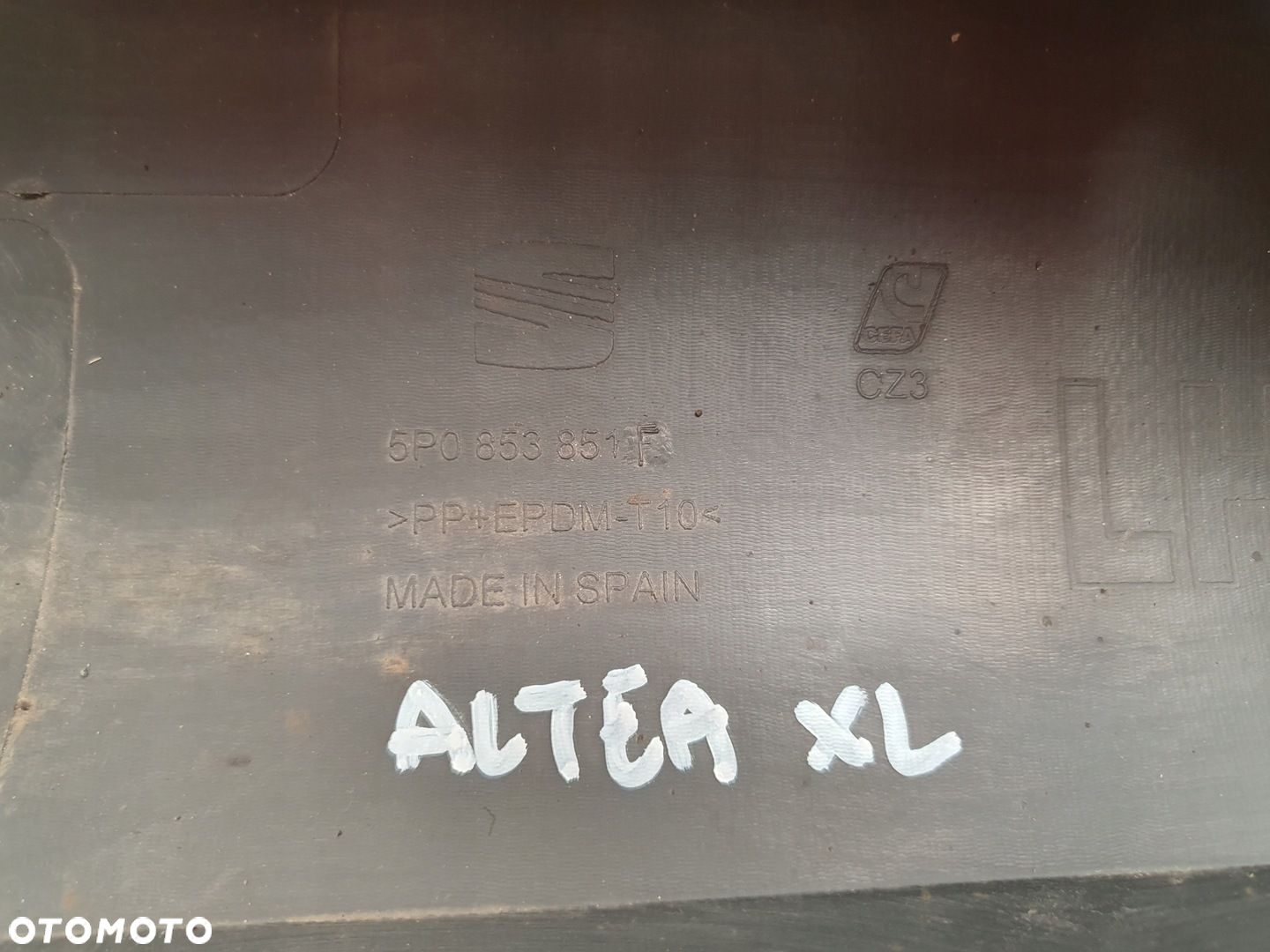 LISTWA PROGOWA PRÓG NAKŁADKA PRAWA LEWA SEAT ALTEA XL 5P0853851F 5P0853852F - 7