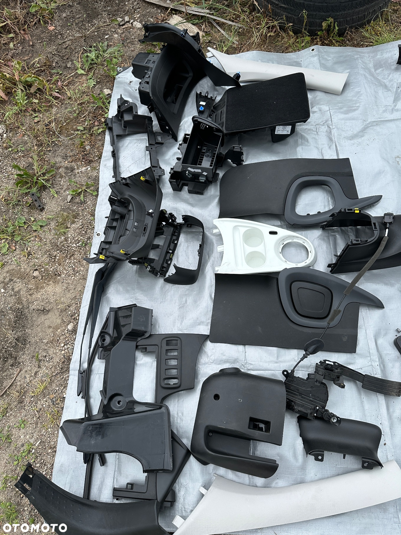 Smart 453 forfour tapicerka osłona słupek siedzisko listwa panel osłona plastik - 3