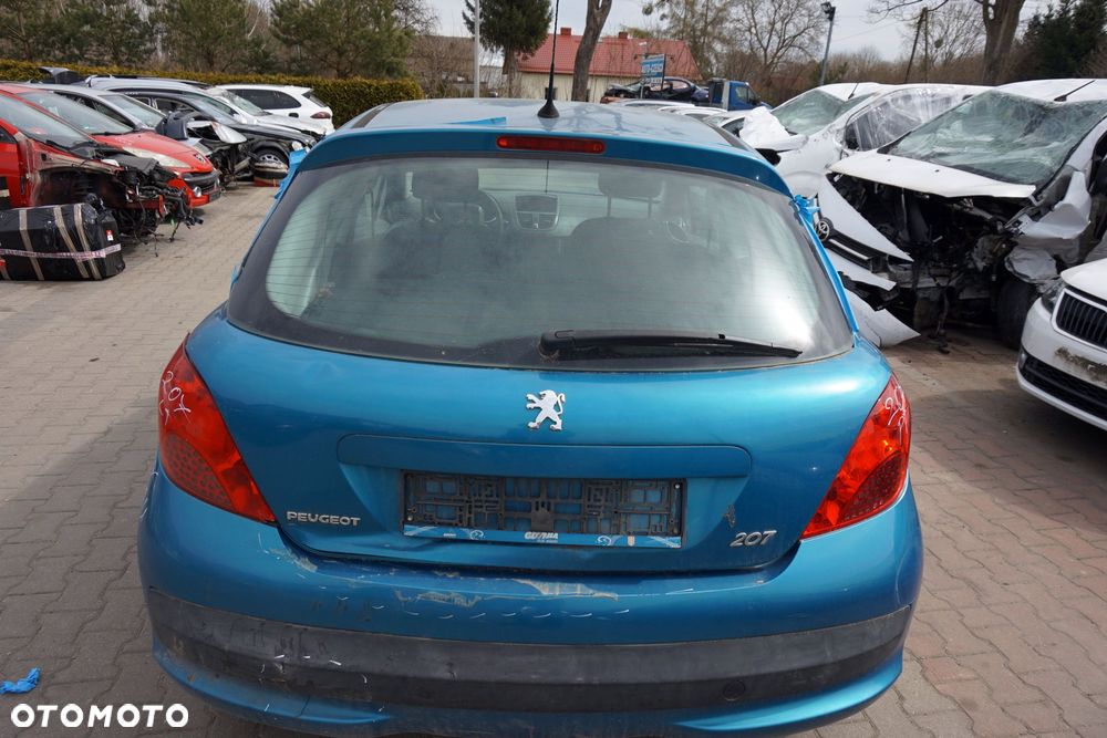 KLAPA BAGAŻNIKA TYLNA 207  3D HB KMU  NIEBIESKI PEUGEOT 2006-2009 - 1