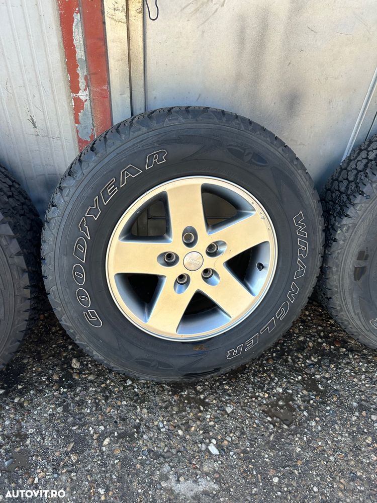 Set jante aliaj JEEP WRANGLER 2007-2016 cu cauciucuri GOODYEAR , M+S ,245/75R17 - 3