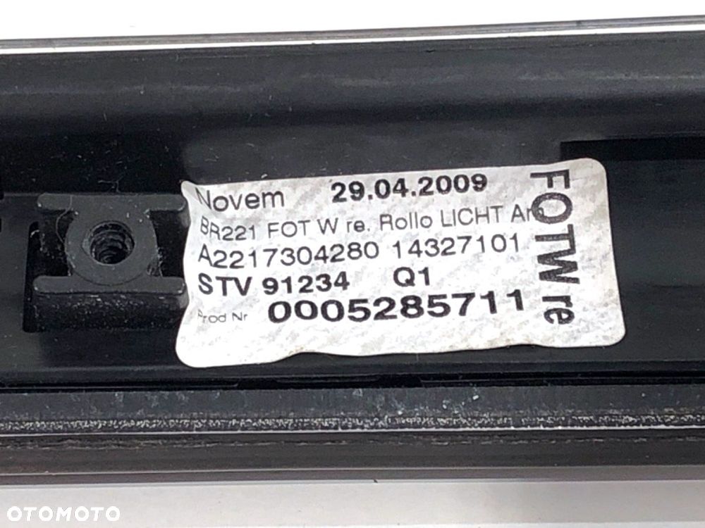 LISTWY DEKOR  MERCEDES-BENZ KLASA S (W221) 2005 - 2013 S 400 Hybrid (221.095, 221.195) 205 kW [279 - 17