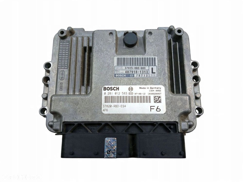 KOMPUTER STEROWNIK SILNIKA HONDA ACCORD VII LIFT (2005-2008) 2.2 I-CTDI 140KM 37820-RBD-E94 - 1