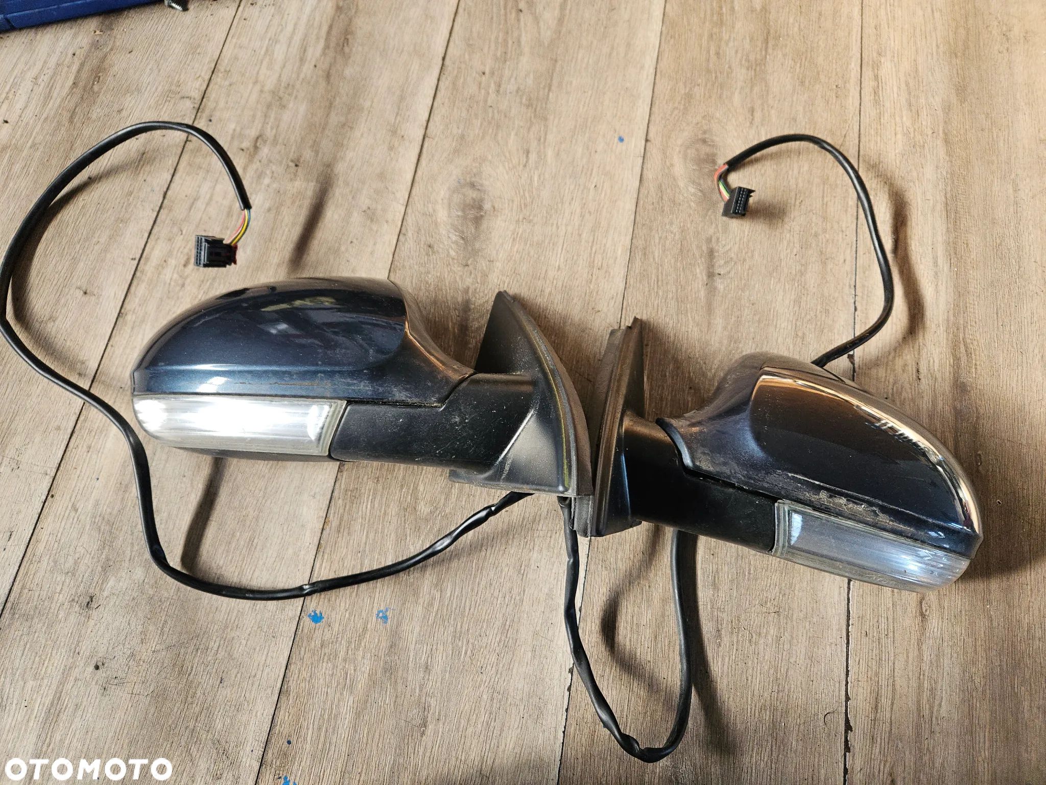 Lusterko lewe prawe zewnętrzne VW PASSAT B6 2006r LC5F 9 11 pin - 1