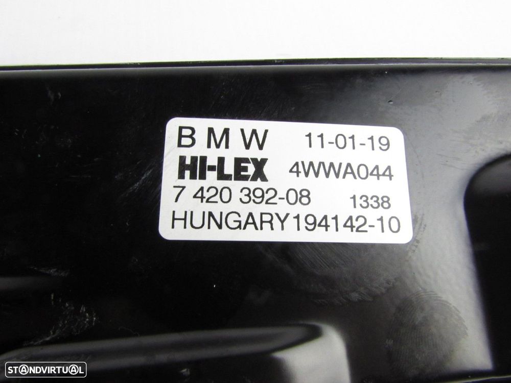Elevador da Porta S/ Motor SEMI-NOVO/ ORIGINAL BMW X2 (F39) 51337462604 - 3