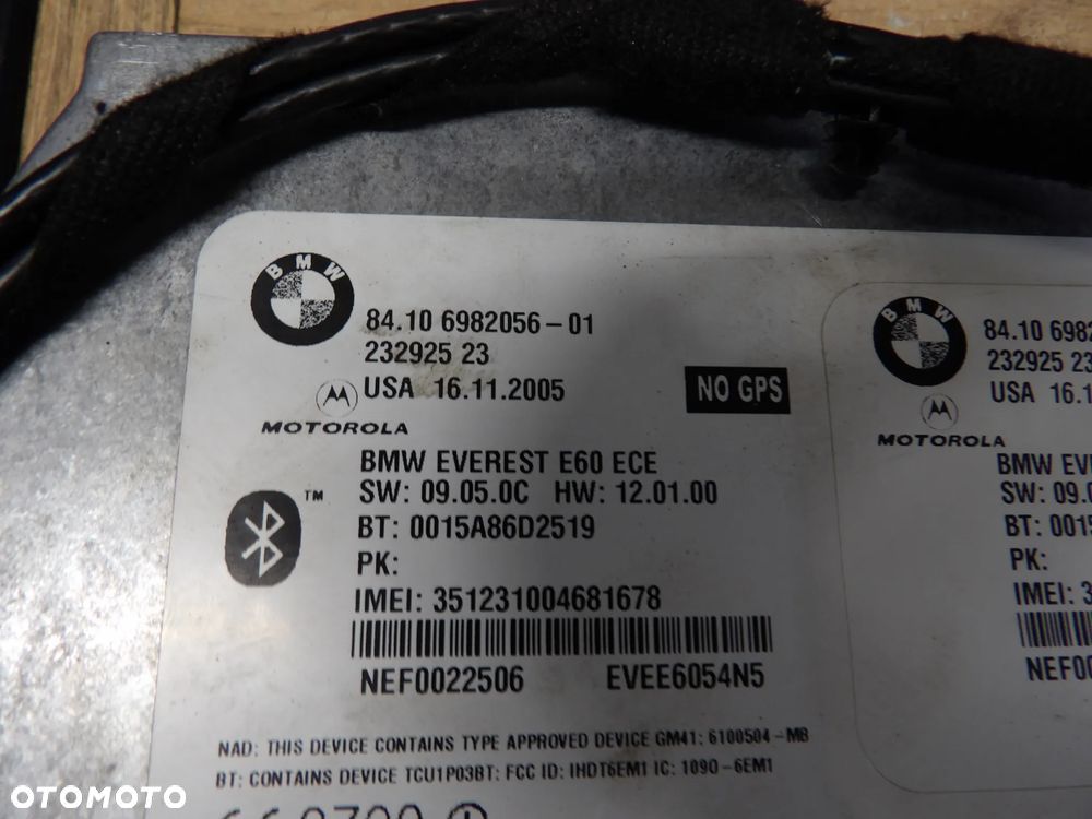 BMW - E87,E90 - MODUŁ , STEROWNIK BLUETOOTH - MULF TCU - 6982056 - 2