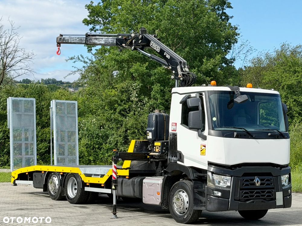 Renault T 380 * LAWETA 7,40 m * FASSI F120 B.2.22 + PILOT * STAN BDB - 3