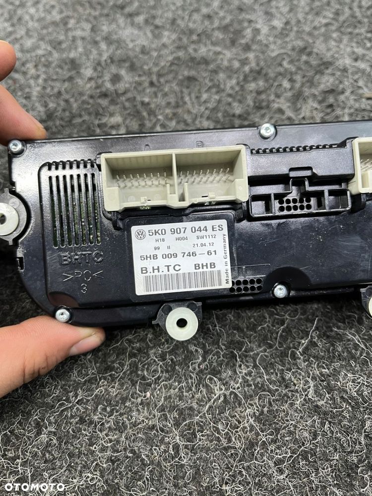 vw golf VI lift passat b7 panel nawiewu klimatyzacji 5K0907044 - 9