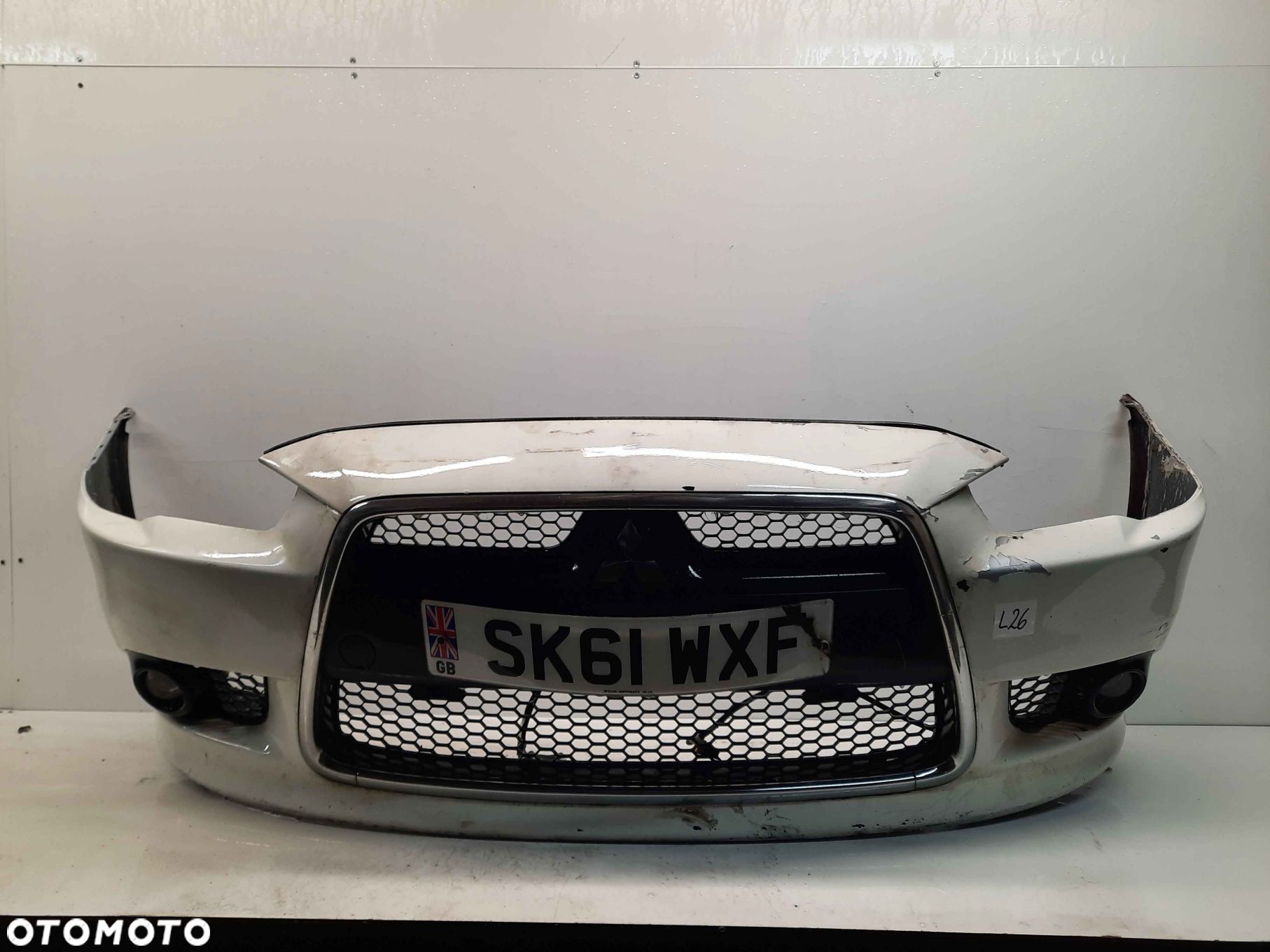 } ZDERZAK PRZÓD PRZEDNI MITSUBISHI LANCER X 8 VIII HALOGENY DO MALOWANIA ! - 1