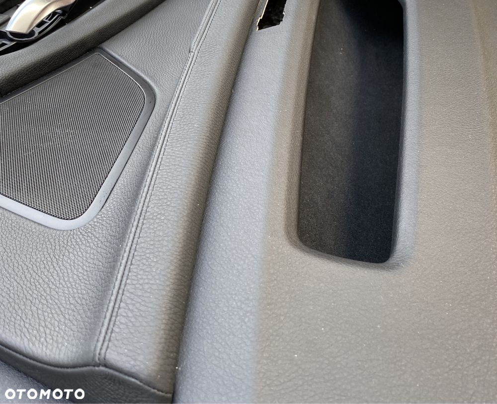 BMW 7 F01 F02 boczki tapicerka drzwi przód tył prawe lewe czarna skóra - 6