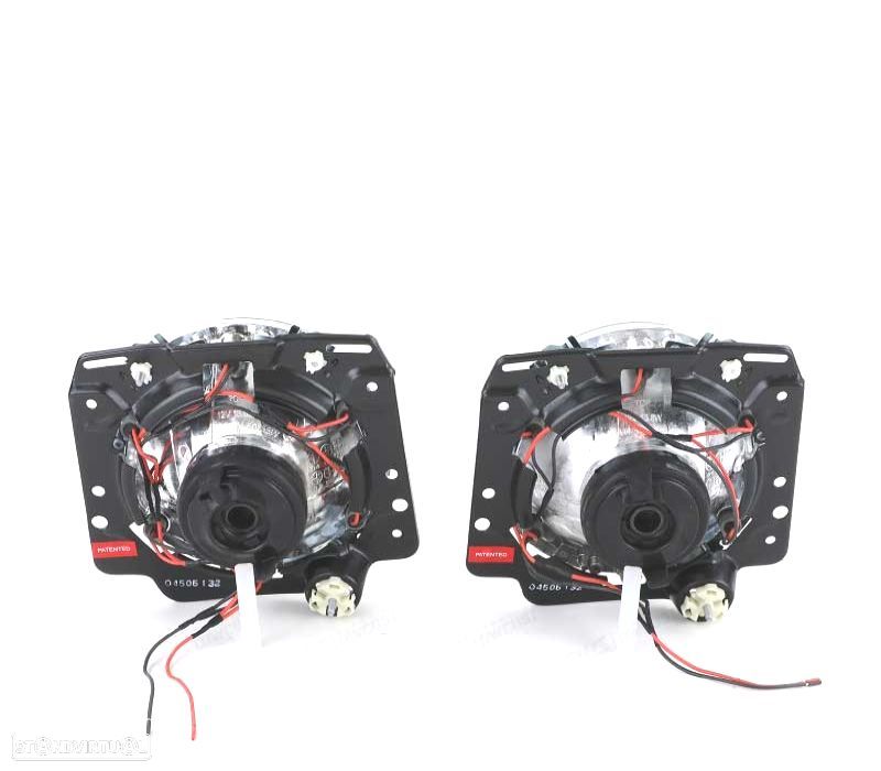 FARÓIS ANGEL EYES H4 VOLKSWAGEN VW GOLF 2 MKII COM CRUZ PRETO - 2