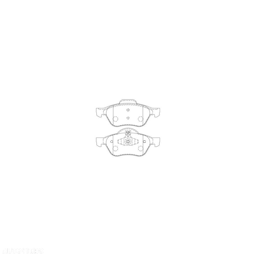 Placute frana fata Renault Clio 3 (Br0/1, Cr0/1), 01.2005-, marca SRLine S70-0621 - 1